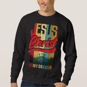 Sweatshirt Jésus Christ est mon Sauveur pour les Femmes chrét
