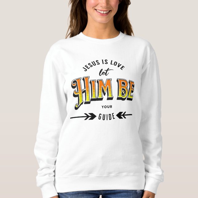 Sweatshirt Jésus est amour (Devant)