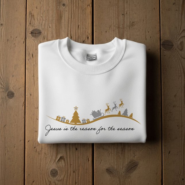 Sweatshirt Jésus est la raison de la saison  (Créateur téléchargé)