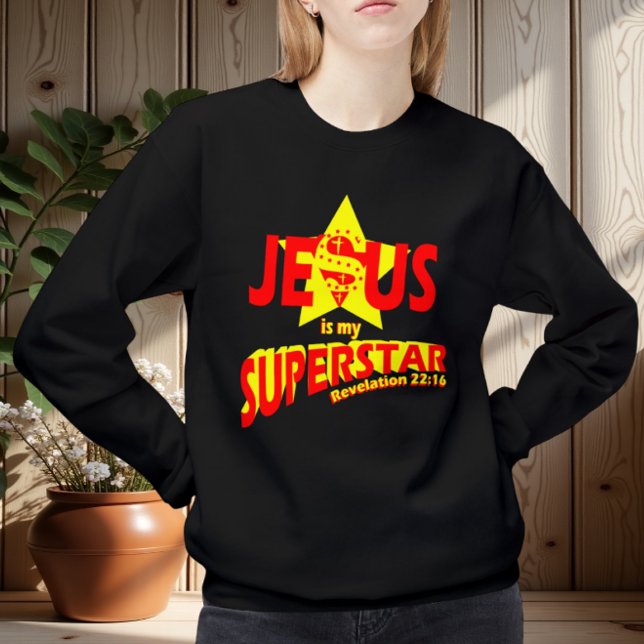 Sweatshirt Jésus est ma Superstar, verset biblique (Créateur téléchargé)