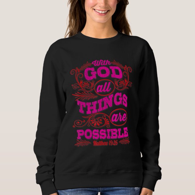 Sweatshirt Jésus Est Mon Roi Foi Aimer Dieu (Devant)