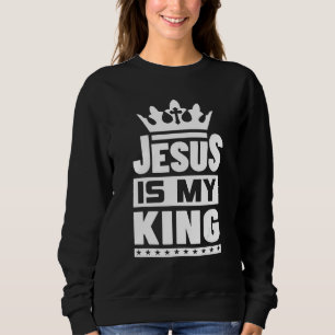 Sweatshirt Jésus Est Mon Roi Jésus Est Lion 1