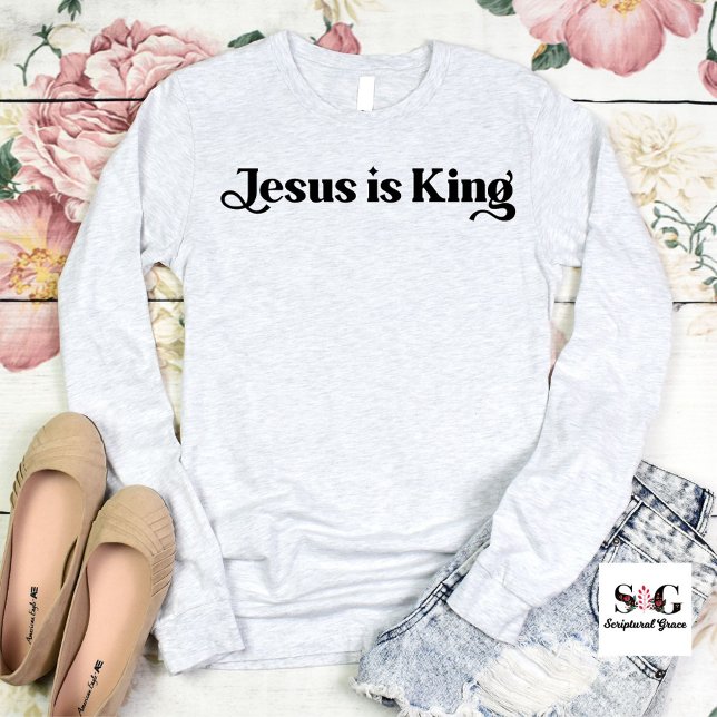 Sweatshirt Jésus est roi (Créateur téléchargé)