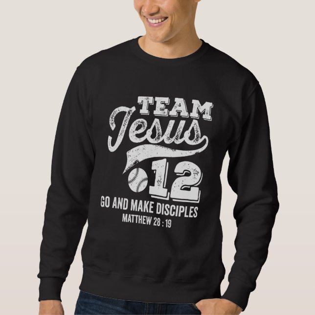 Sweatshirt Jésus et Équipe de Baseball Jésus chrétien Matthie (Devant)