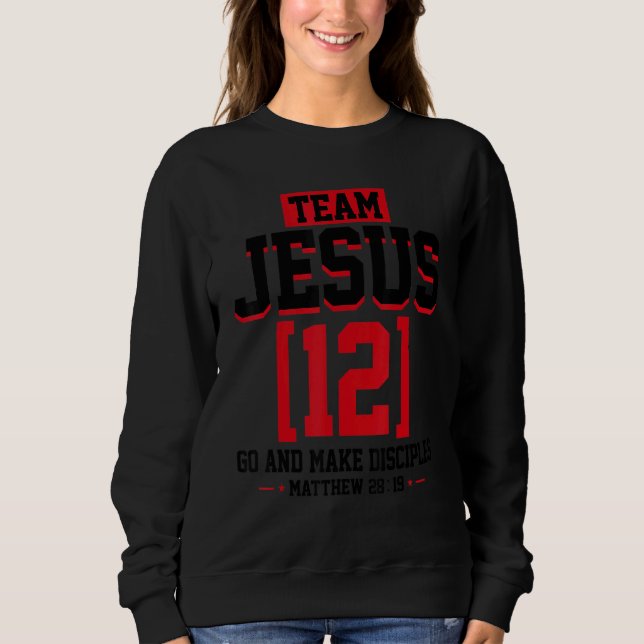Sweatshirt Jésus et Équipe de Baseball Jésus Christian Matthi (Devant)