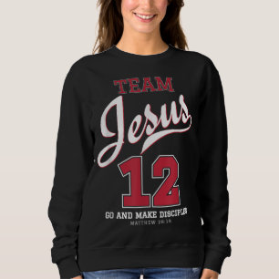 Sweatshirt Jésus et l'équipe de baseball Jesus Christian