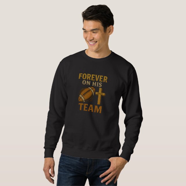 Sweatshirt Jésus - Football - Chrétien (Devant entier)