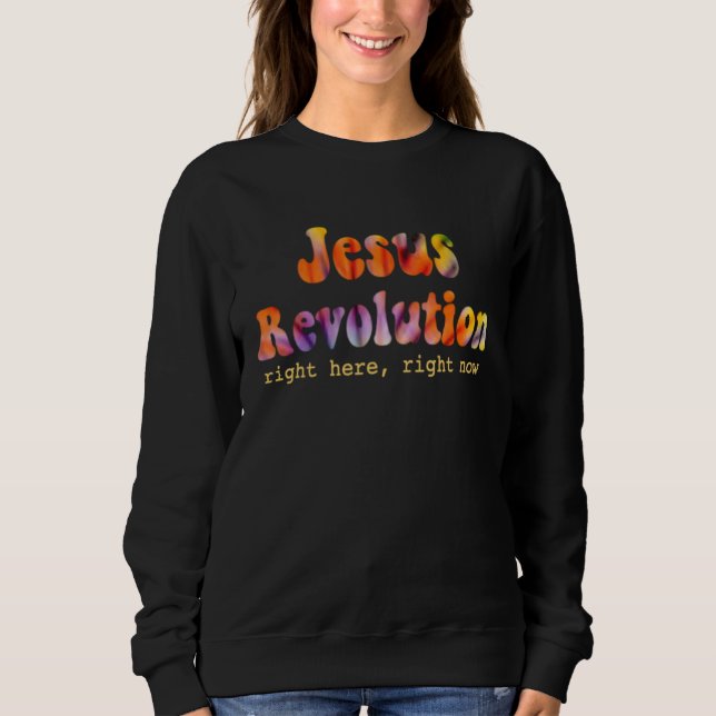 Sweatshirt Jesus Freak  Christian Retro Tie Dye Lettering  1 (Devant)