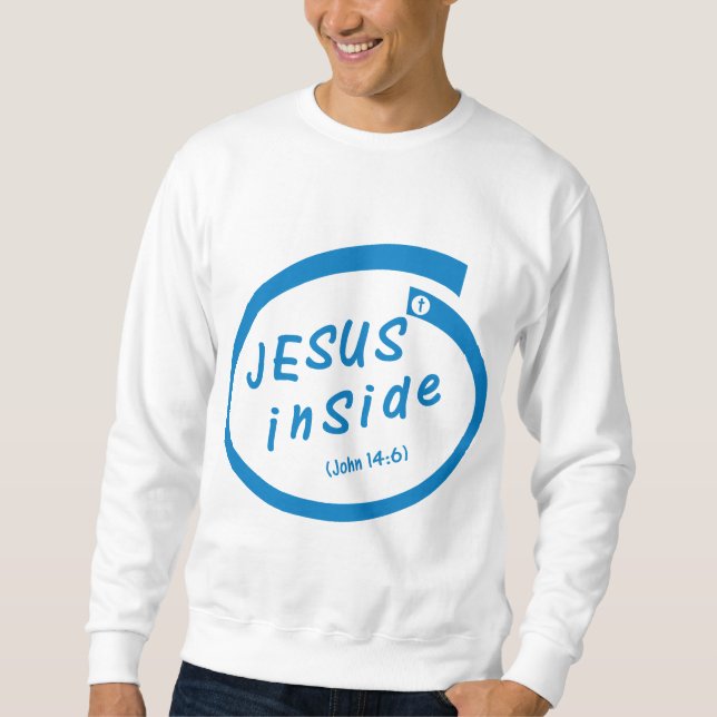 Sweatshirt Jesus inside (John 14:6) (Devant)