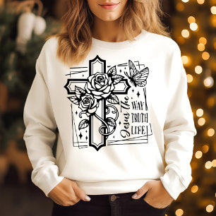 Sweatshirt Jésus, la manière de vivre la vérité