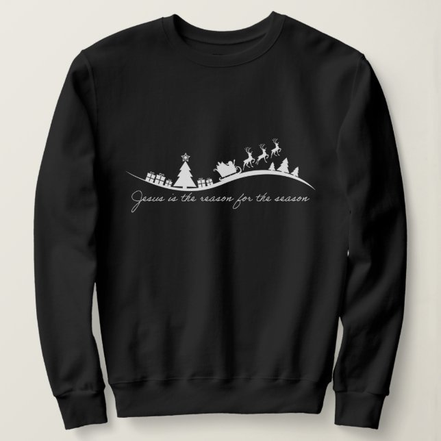 Sweatshirt Jésus la raison de la saison  (Design devant)