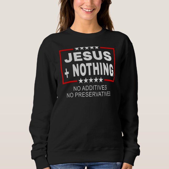 Sweatshirt Jésus Plus Rien Anti-Réveil (Devant)