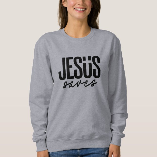 SWEATSHIRT JÉSUS SAUVE (Devant)