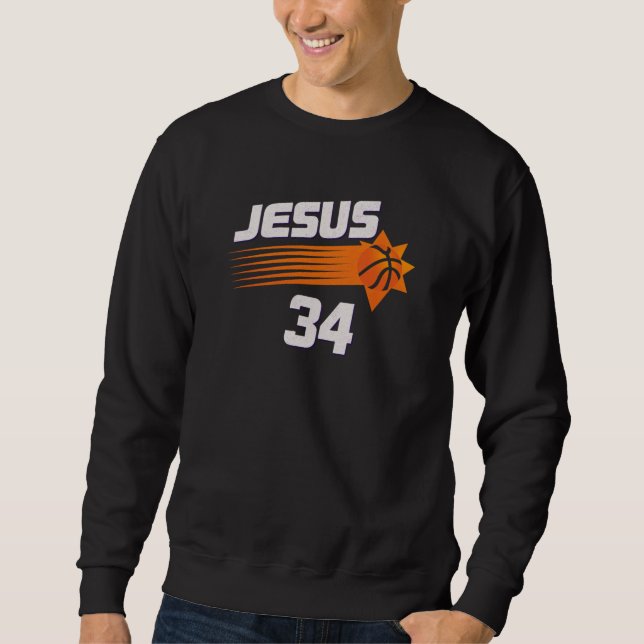 Sweatshirt Jesus - Sports 34 - Christian (Devant)