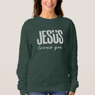 SWEATSHIRT JÉSUS VOUS AIME   CHRÉTIEN
