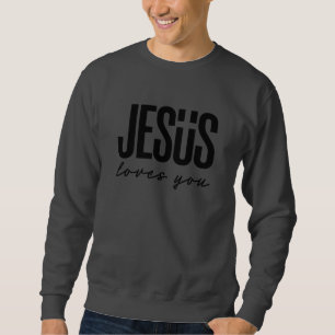 SWEATSHIRT JÉSUS VOUS AIME   CHRISTIAN