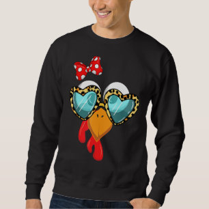 Sweatshirt Jeu de chardons Turquie Visage Empreinte de léopar