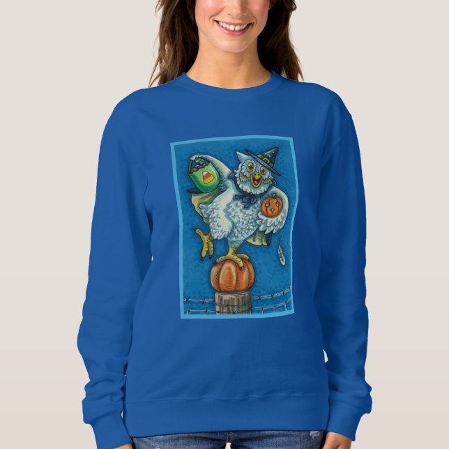 SWEATSHIRT JEU DE FUNNY OU TRAITER ODEUR MON PIEDS HALLOWEEN  (Devant)