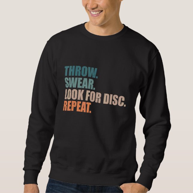 Sweatshirt Jeu de Jeu de Golf de disque Rechercher la répétit (Devant)