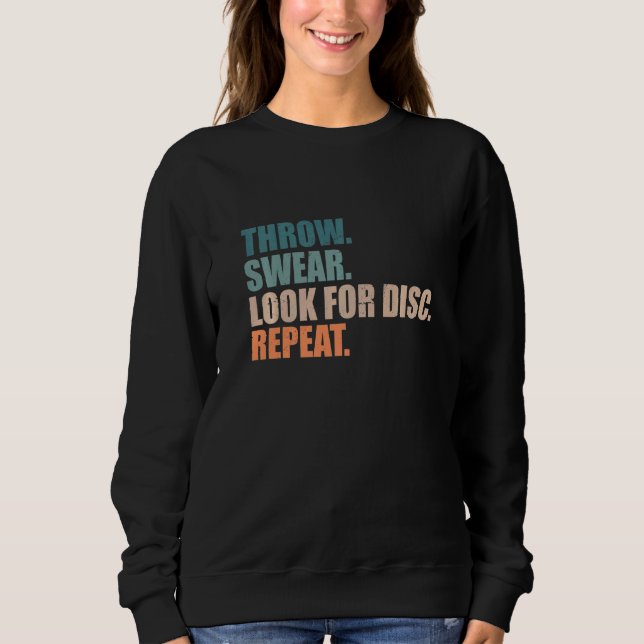 Sweatshirt Jeu de Jeu de Golf de disque Rechercher la répétit (Devant)