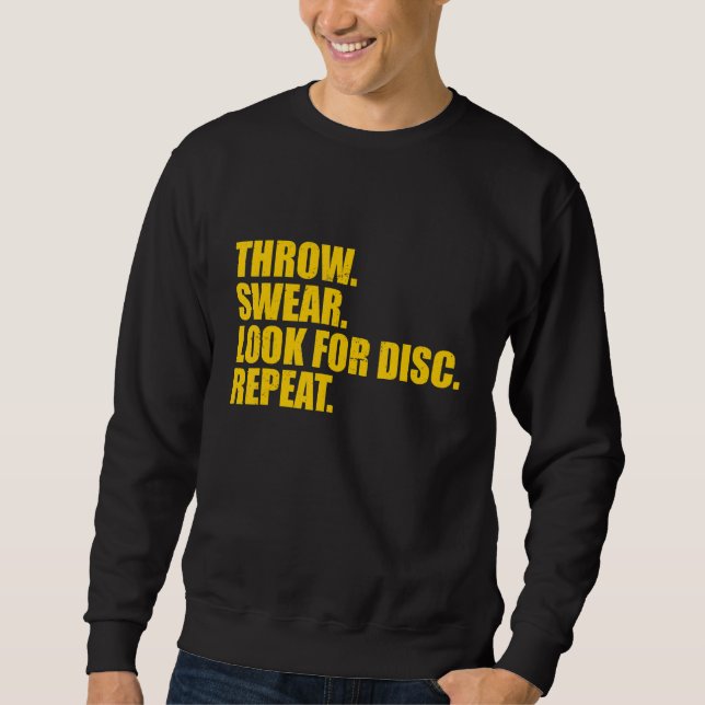 Sweatshirt Jeu de lecture de disque Rechercher le disque Répé (Devant)