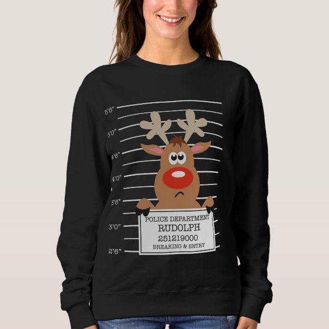 Sweatshirt Jeu de Noël de Rudolph Reindeer (Devant)