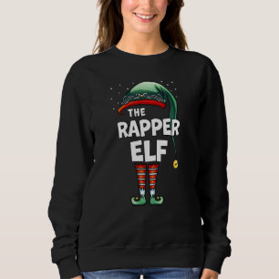 Sweatshirt Jeu de Noël du groupe familial Elf Rapper