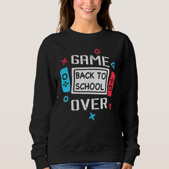 Sweatshirt Jeu De Retour À L'École Vidéo Contrôleur De Jeu En (Devant)