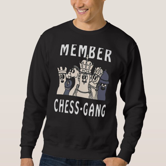 Sweatshirt Jeu d'échecs du jeu d'échecs membre (Devant)