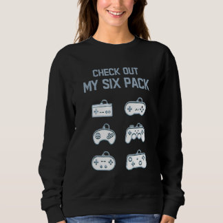 Sweatshirt Jeu Découvrez Mon Pack Six Gamepad Funny Gym T