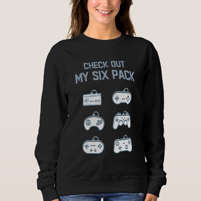 Sweatshirt Jeu Découvrez Mon Pack Six Gamepad Funny Gym T (Devant)
