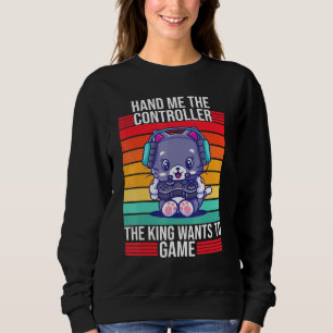 Sweatshirt Jeu Mains Moi Le Contrôleur King Console Gamer