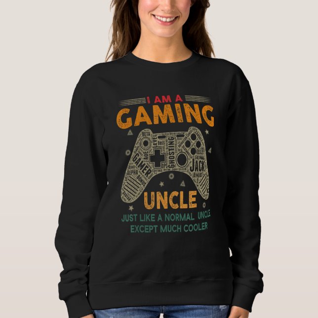 Sweatshirt Jeu Oncle Vidéo Jeux pour oncle (Devant)