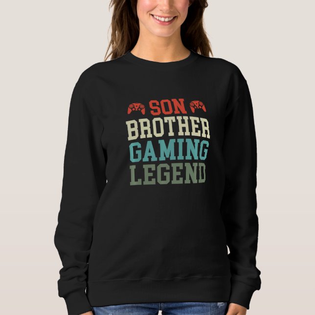 Sweatshirt Jeu Son Frère Jeux Légende Gamer (Devant)
