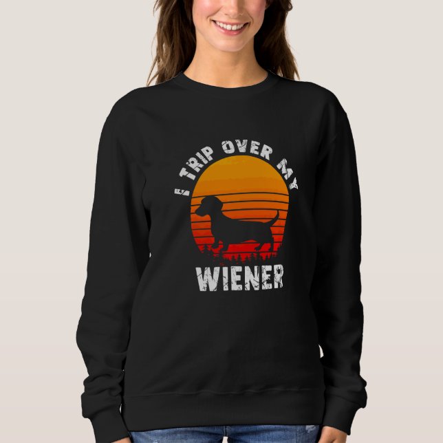 Sweatshirt Jeune basset teckel wiener doxie weiner daschund d (Devant)
