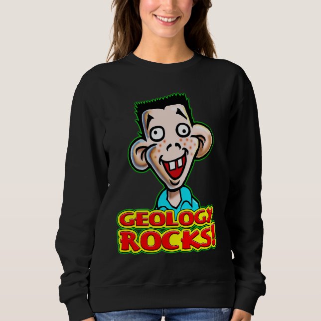 Sweatshirt Jeune étudiant Dicky Dingus dit que la géologie c' (Devant)