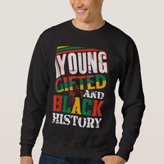 Sweatshirt Jeune Histoire Cadeau Et Noire (Devant)