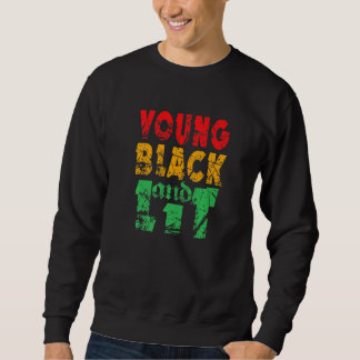 Sweatshirt Jeune Noir Et Fierté Lit Histoire Africaine-Améric