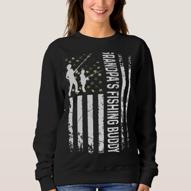 Sweatshirt Jeune Pêcheur Grand-père de la Buddy Papa Son Te (Devant)