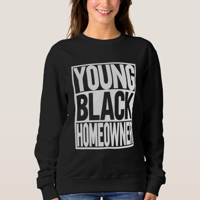 Sweatshirt Jeune propriétaire noir (Devant)