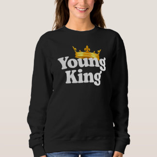Sweatshirt Jeune Roi Puissant Couronne Anniversaire Et Power