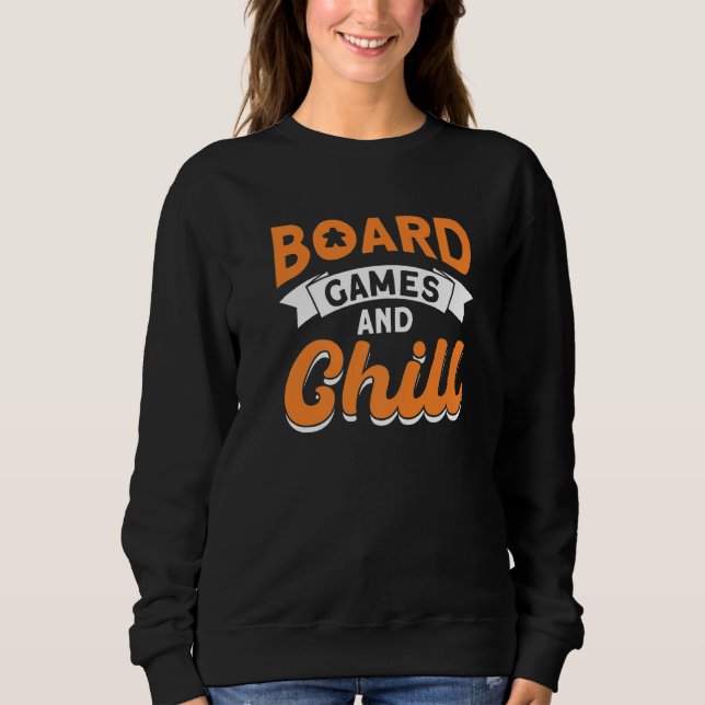 Sweatshirt Jeux de société et plateau de refroidissement jeu  (Devant)