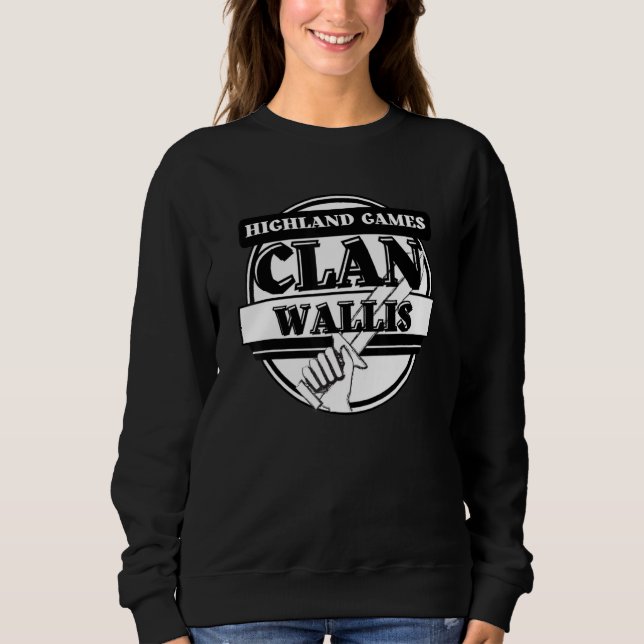 Sweatshirt Jeux des Highlands de Wallis Clan écossais (Devant)
