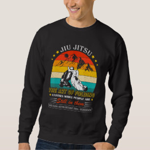 Sweatshirt Jiu Jitsu Art des vêtements pliants pendant que le