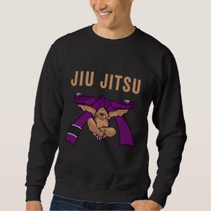 Sweatshirt Jiu Jitsu Bjj Sloth Jiu Jitsu Ceinture Violette Av