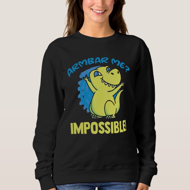 Sweatshirt Jiu Jitsu Brésilien Clé de Bras Rex Bjj (Devant)