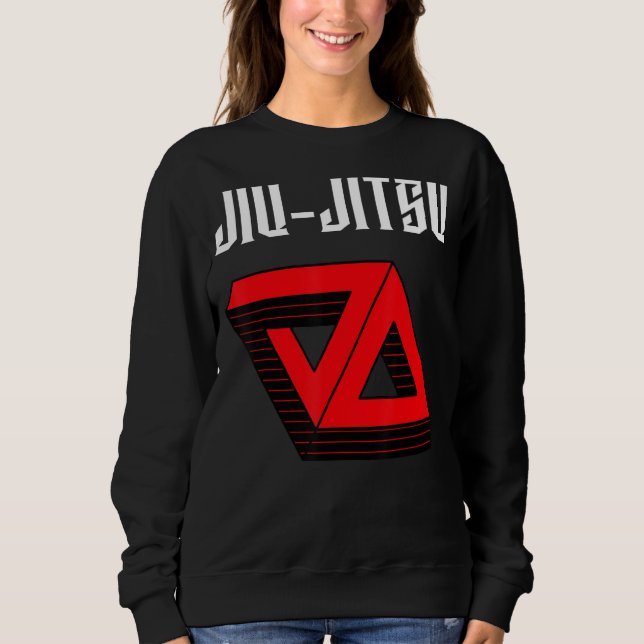 Sweatshirt Jiu Jitsu Double Gracie Triangle Mixed martial art (Devant)