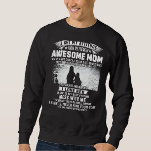 Sweatshirt J'Obtiens Mon Attitude De Ma Frénétique Mère Aweso