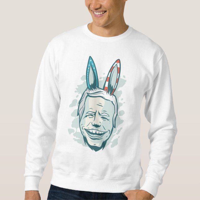 Sweatshirt joe biden âne démocratique (Devant)