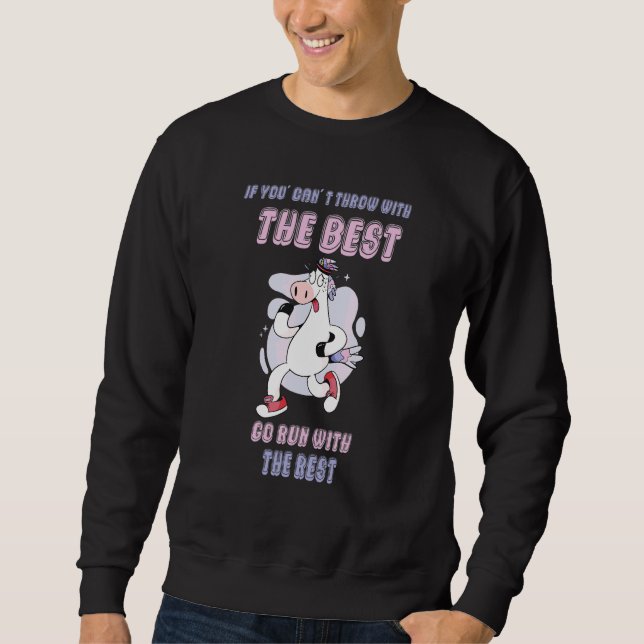 Sweatshirt Jogging Course Lent Escargot Licorne (Devant)